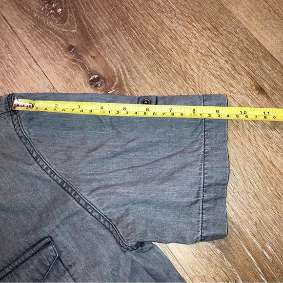 Calvin Klein Jeans Men Medium Button Short Sleeve Shirt in Black Rinse | Y2K - Picture 7 of 12